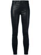 J Brand Mid Rise Skinny Trousers - Black