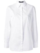Andrea Marques Classic Shirt, Women's, Size: 36, White, Cotton