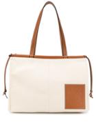 Loewe Mixed Fabric Tote - Neutrals
