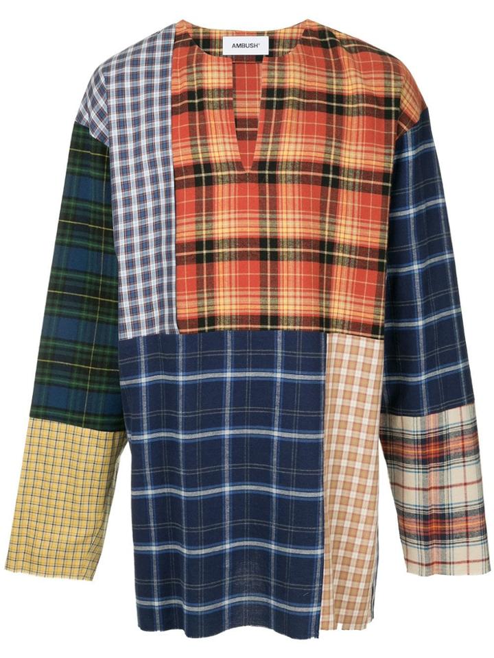Ambush Patchwork Oversized Shirt - Multicolour