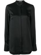Alexander Mcqueen Loose-fit Silk Shirt - Black