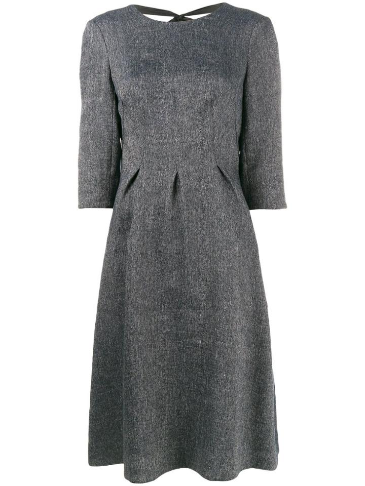 Creatures Of The Wind Tie-back Midi Dress - Blue