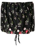 Marques'almeida Floral Off Shoulder Blouse - Black