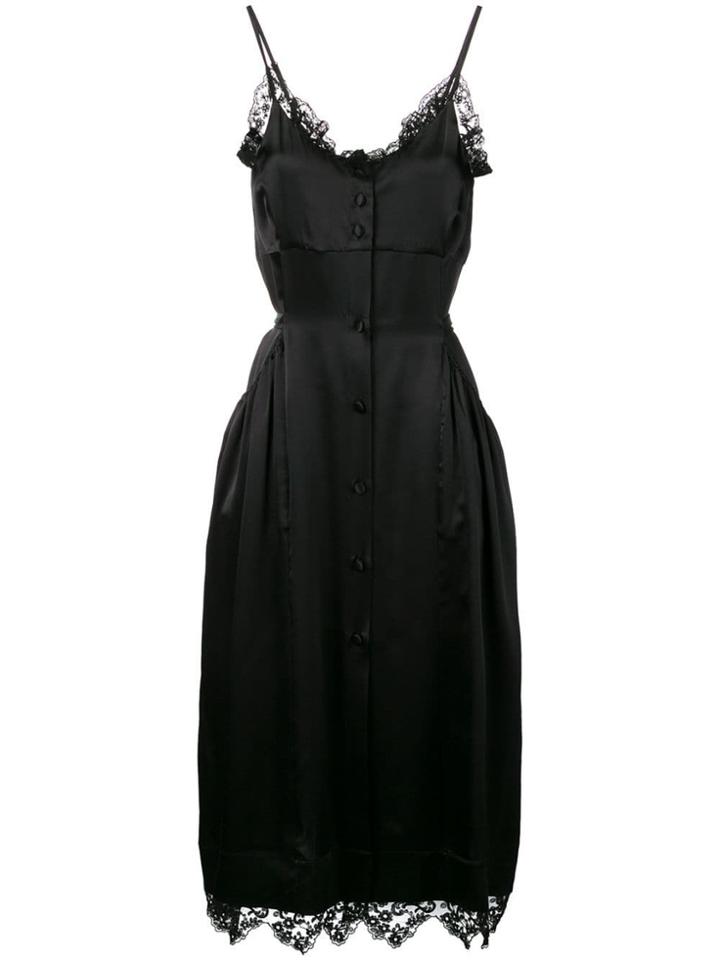 Simone Rocha Lace Trim Slip Dress - Black