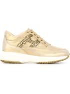 Hogan Interactive Sneakers, Women's, Size: 38, Nude/neutrals, Leather/rubber/pvc