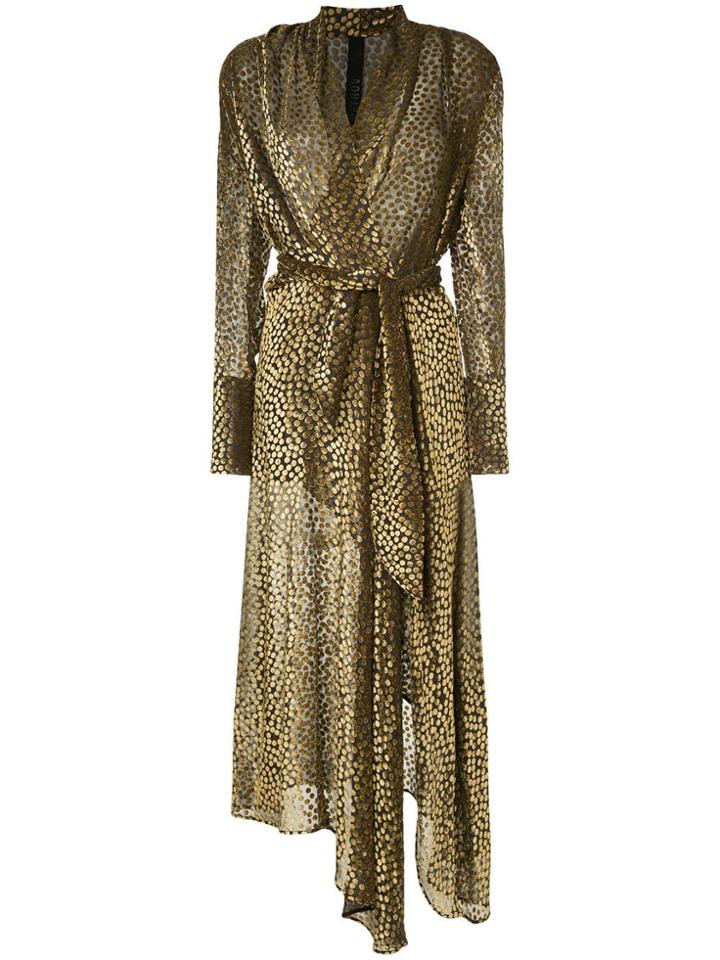 Petar Petrov Polka Dot Midi Dress - Black