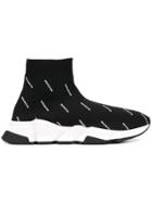 Balenciaga Tess Sock Hi-top Sneakers - Black