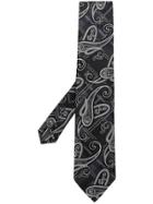 Etro Printed Design Tie - Black