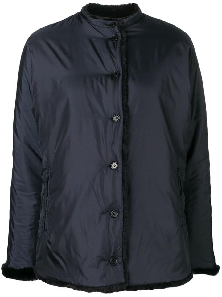 Aspesi Faux Fur Lined Jacket - Blue