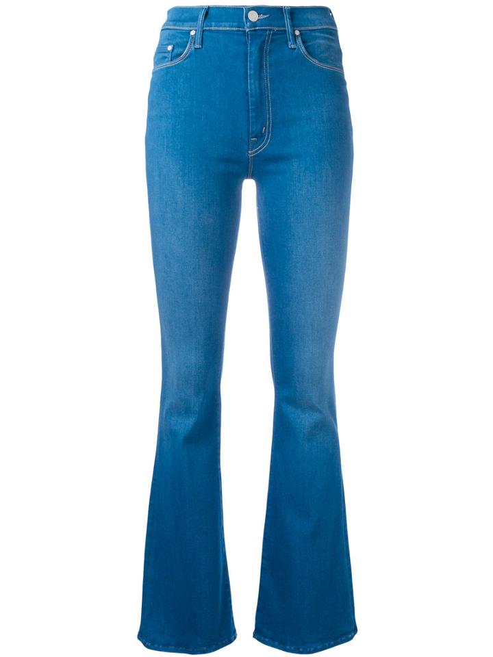 Mother - Flared Jeans - Women - Cotton/polyester/spandex/elastane - 28, Blue, Cotton/polyester/spandex/elastane