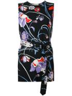Emilio Pucci - Floral Print Tunic - Women - Silk/viscose - 40, Blue, Silk/viscose
