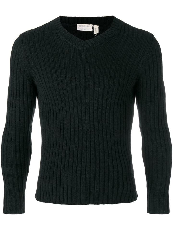 Helmut Lang Vintage 1996 Ribbed Jumper - Blue