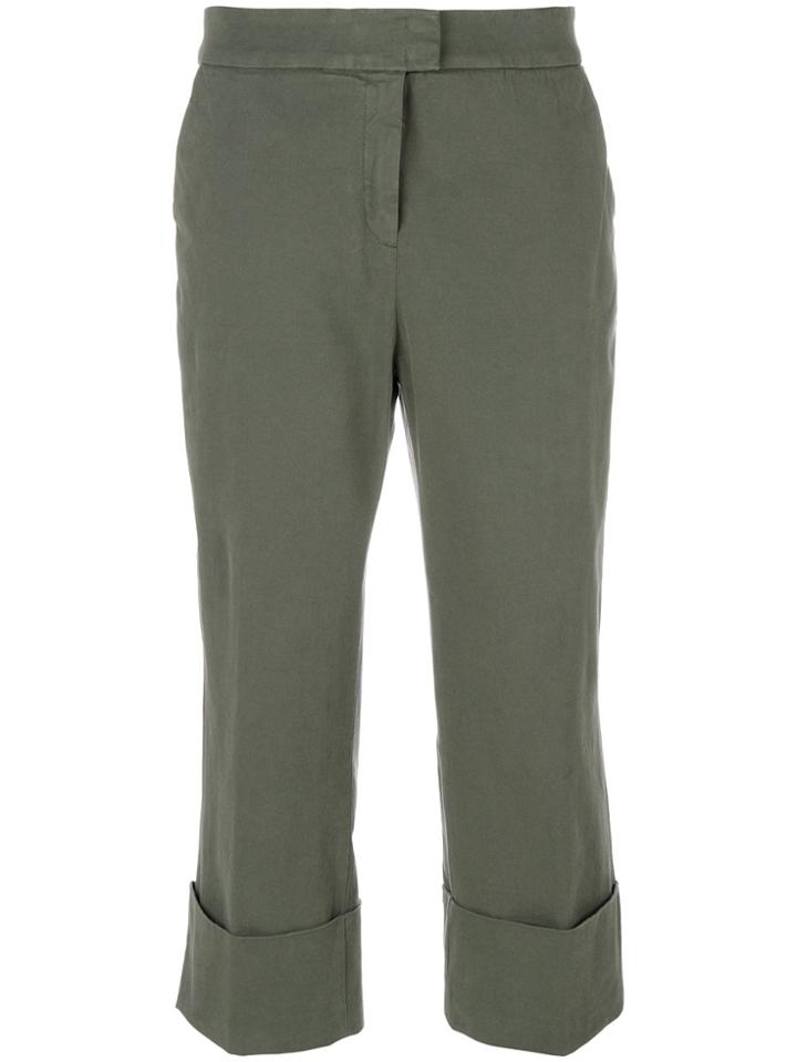 Fabiana Filippi Cropped Casual Trousers - Green