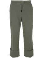 Fabiana Filippi Cropped Casual Trousers - Green