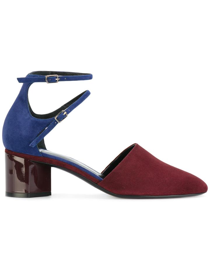Pierre Hardy Double Strap Pumps - Pink & Purple
