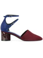 Pierre Hardy Double Strap Pumps - Pink & Purple