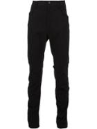 Ziggy Chen Slim-fit Trousers, Men's, Size: 46, Black, Cotton/spandex/elastane/viscose/wool