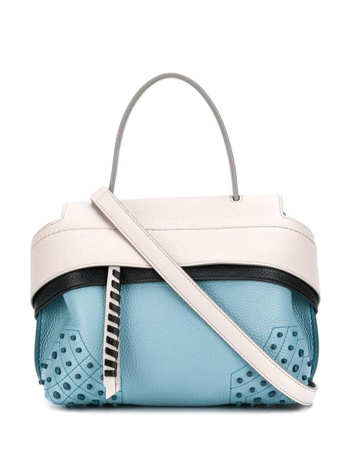 Tod's Tricoloured Handbag - Blue