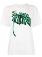Dolce & Gabbana Sequinned Banana Leaf T-shirt