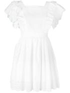 Philosophy Di Lorenzo Serafini Broderie Anglaise Dress, Women's, Size: 42, White, Cotton