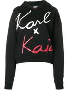 Karl Lagerfeld Karl X Kaia Cropped Sweatshirt - Black