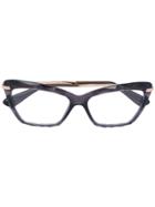 Dolce & Gabbana Eyewear Square Frame Cat Eye Glasses - Brown