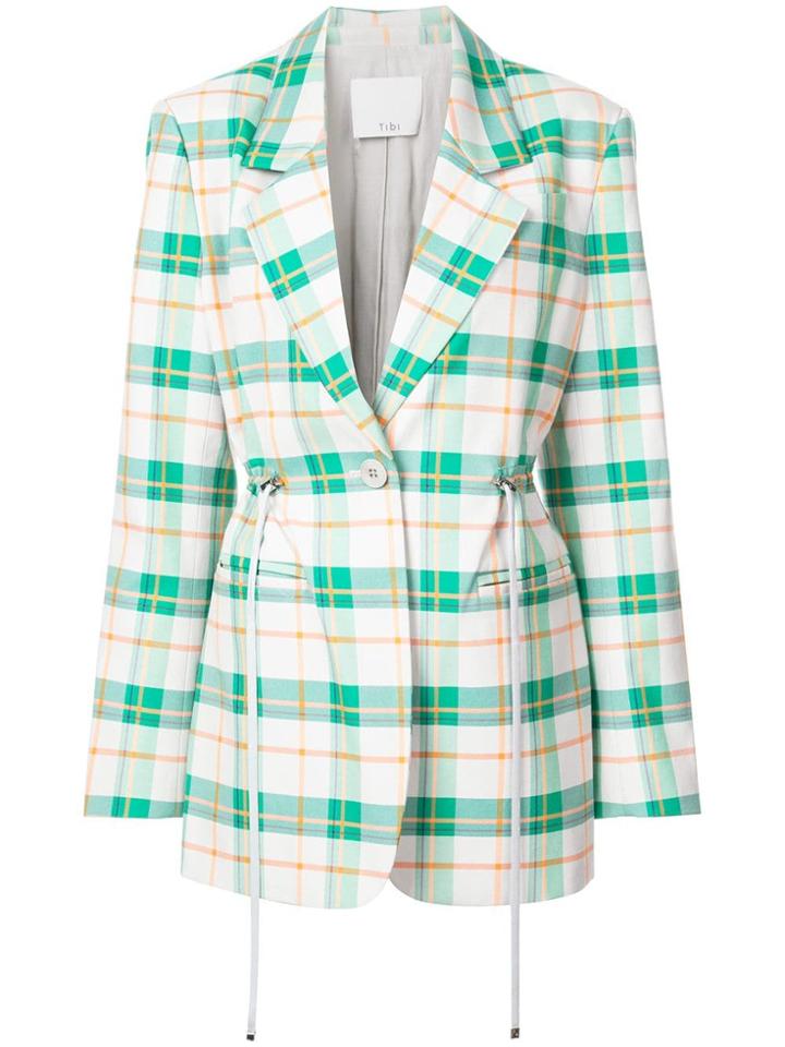 Tibi Hani Plaid Blazer - Multicolour