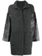 Antonelli Knitted Cardi-coat - Grey
