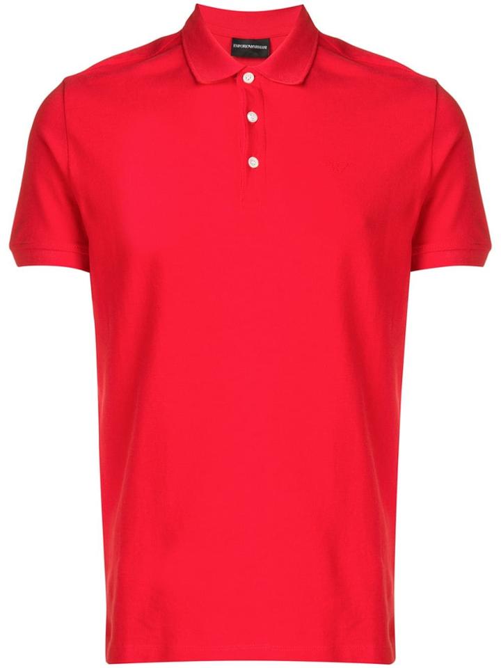 Emporio Armani Classic Polo Shirt - Red