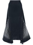 Dion Lee Cut Out Detailed Midi Skirt - Blue