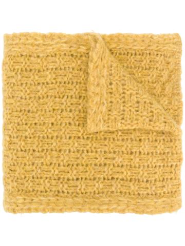 Common Wild Chunky Knit Scarf - Yellow & Orange