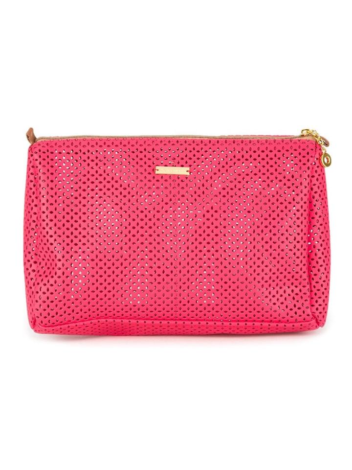 Lygia & Nanny Open Knit Pouch - Pink