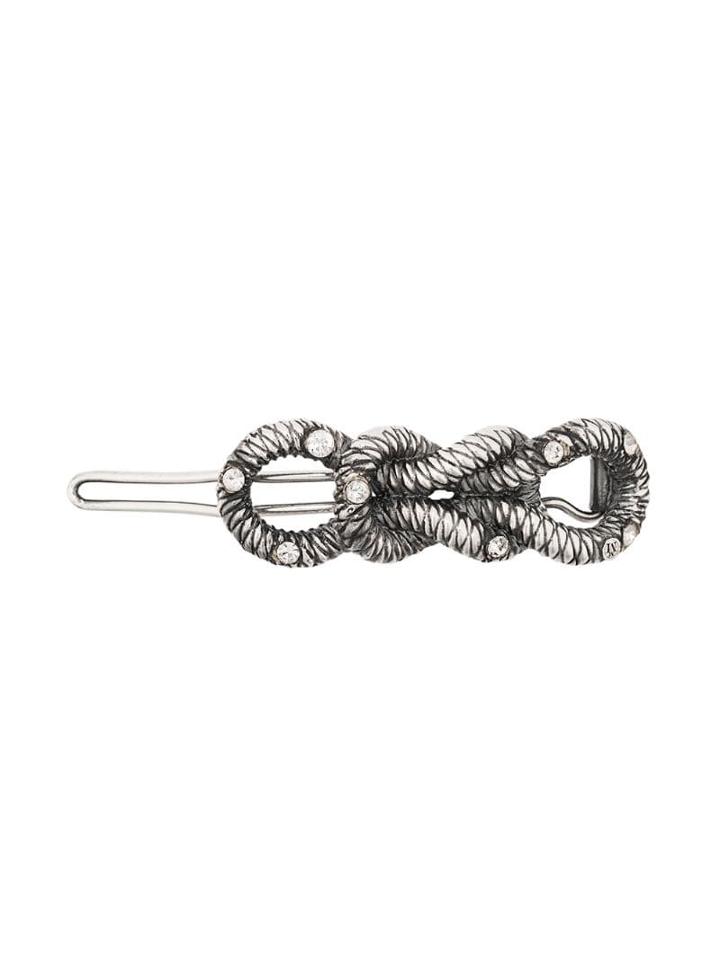 Maison Michel Debo Metal Hairclip - Silver