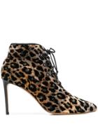 Francesco Russo Leopard Print Boots - Neutrals