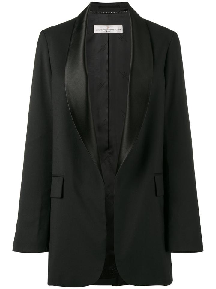 Golden Goose Deluxe Brand Satin Collar Tuxedo Jacket - Black
