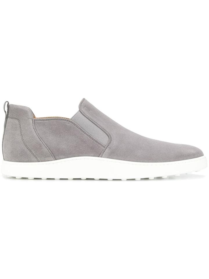 Tod's Suede Slip-on Sneakers - Grey