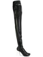 Mm6 Maison Margiela Over The Knee Boots - Black