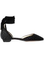 Monique Lhuillier Tie Detail Ballerinas - Black