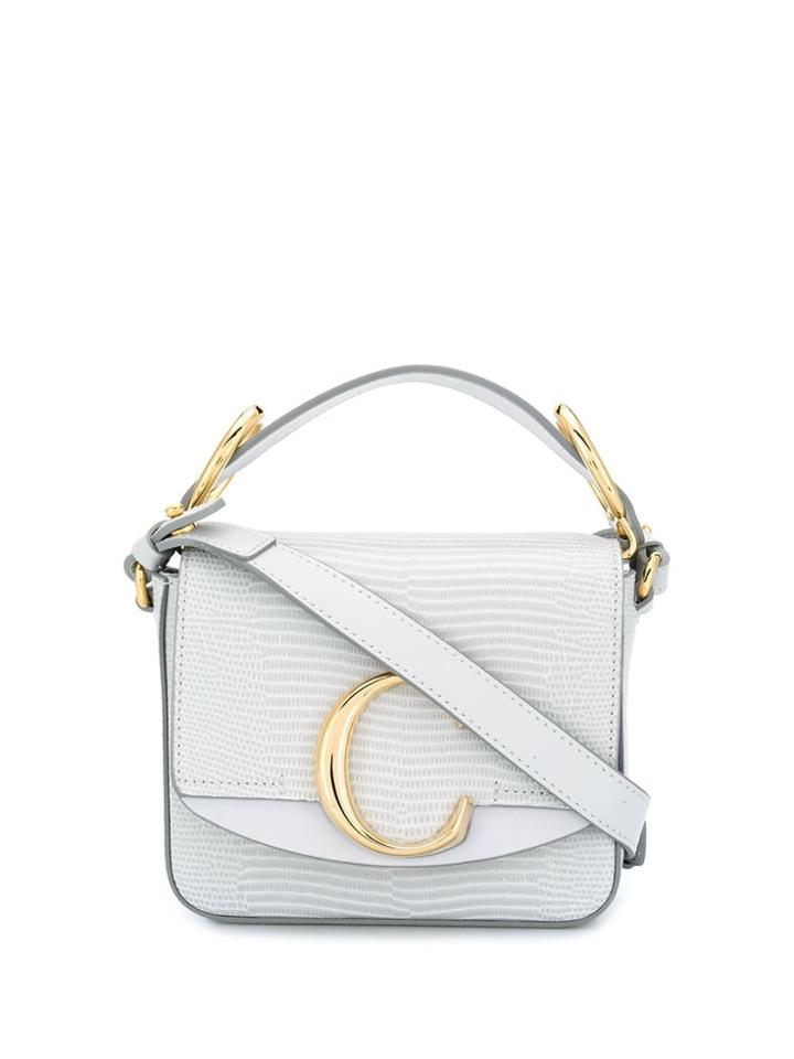 Chloé Mini Chloé C Bag - 4e7 Light Cloud