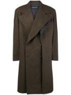 Y / Project Double Breasted Coat - Brown