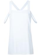 Helmut Lang Crossed Back Blouse - Blue