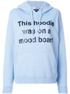 House Of Holland Mood Board Print Hoodie - Blue