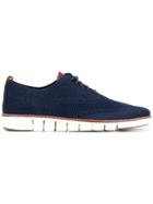 Cole Haan Brogue Detail Lace-up Shoes - Blue