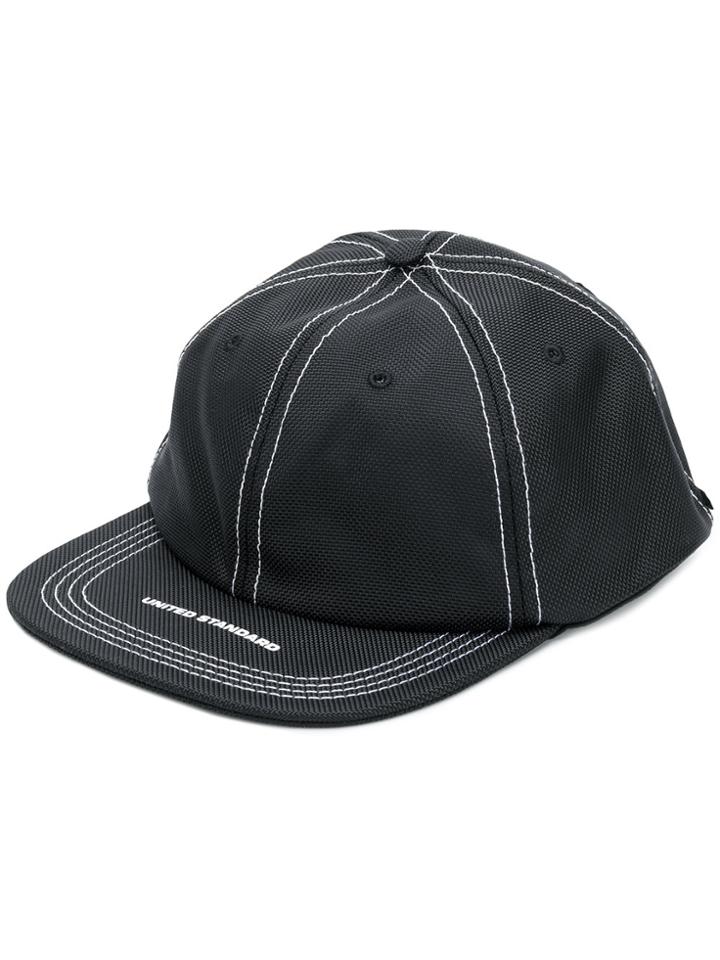 United Standard Contrast Stitch Baseball Cap - Black