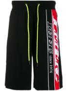Iceberg Intarsia Logo Track Shorts - Black