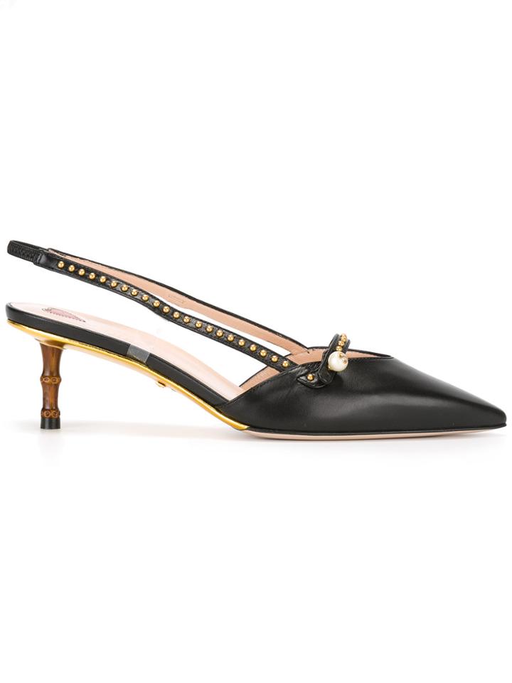 Gucci Studded Pumps - Black