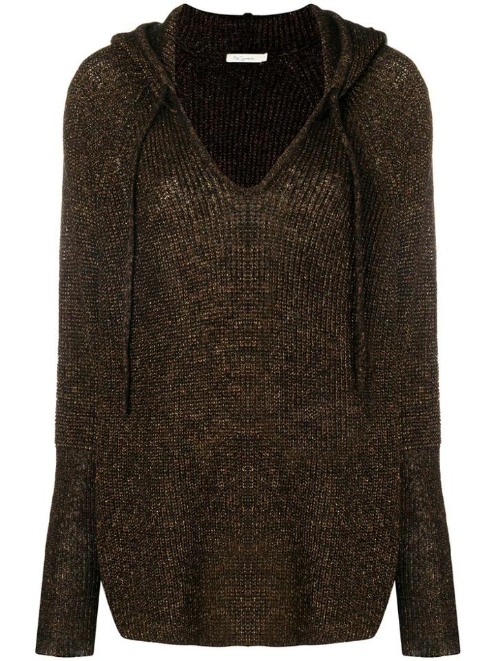 Mes Demoiselles Hooded Sweater - Metallic