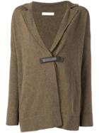 Fabiana Filippi Snap Fastening Knitted Cardigan - Brown