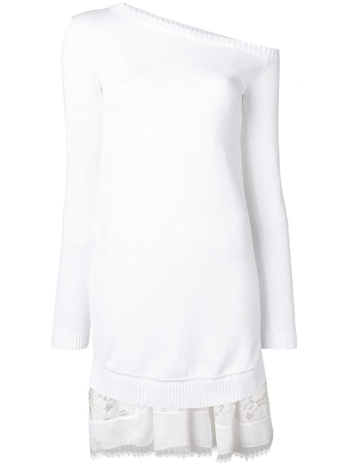 No21 Off-shoulder Knit Dress - White