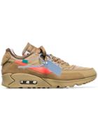 Nike Beige X Off-white Airmax 90 Sneakers - Brown